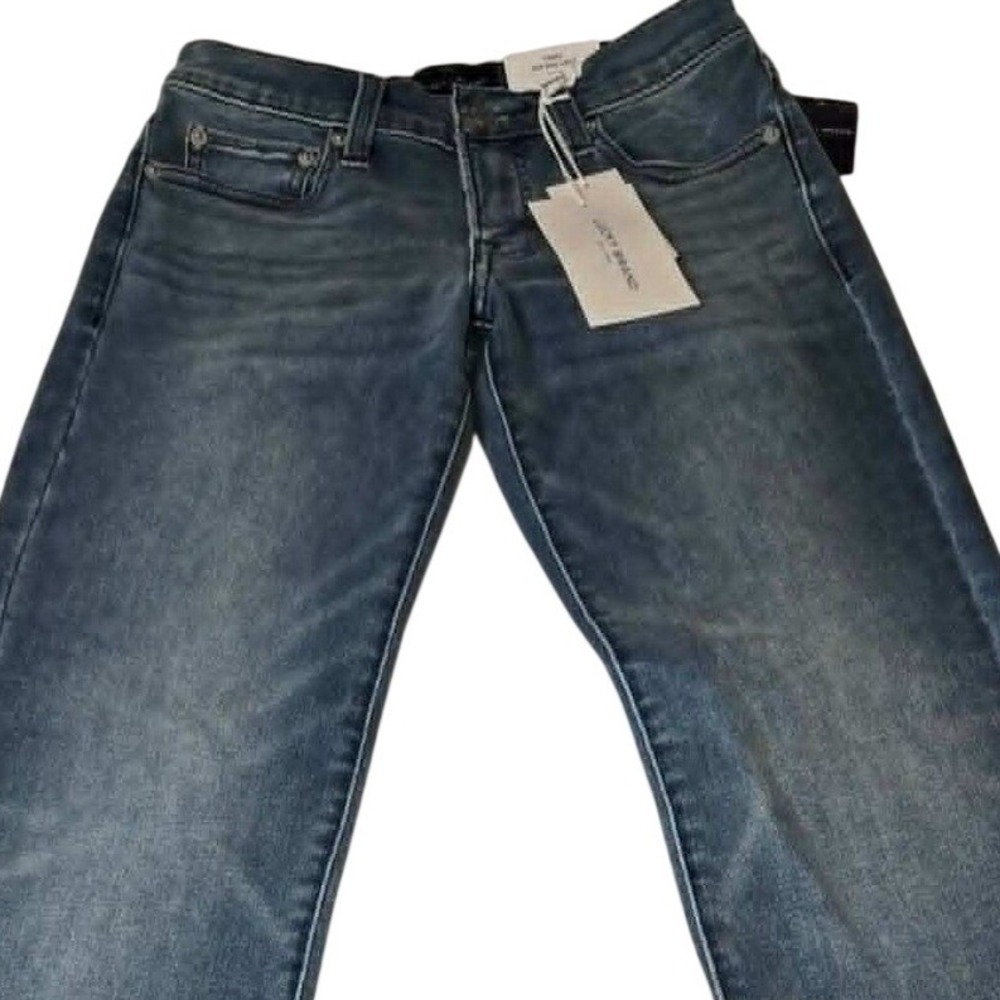 Lucky Brand Sweet‎ Mid Rise Crop Jeans Medium Wash Raw Hem 7W15674 Size 2/26 NEW